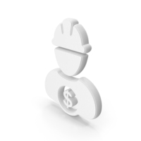 White Labor Cost Dollar Symbol PNG & PSD Images