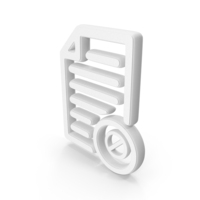 Prohibited Document Symbol White PNG & PSD Images