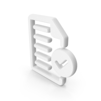 White Requirement Checked Symbol PNG & PSD Images