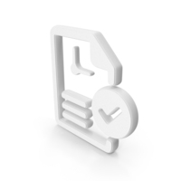 White Schedule Document Symbol PNG & PSD Images