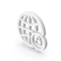 White Secure Internet Symbol PNG & PSD Images