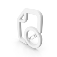 Edit File Symbol White PNG & PSD Images