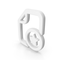 Favourite Document Symbol White PNG & PSD Images