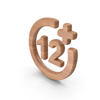 Wood Age Limit 12+ Symbol PNG & PSD Images