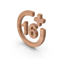 Wood Age Limit 16+ Symbol PNG & PSD Images