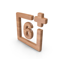 Wood Age Restriction 6+ Symbol PNG & PSD Images