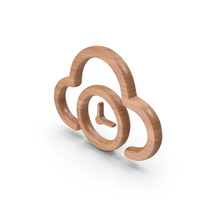 Wood Cloud Storage Time Symbol PNG & PSD Images