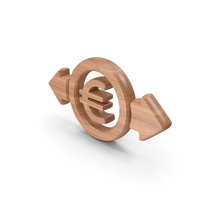 Wood Currency Exchange Euro Symbol PNG & PSD Images
