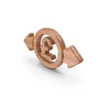 Wood Currency Exchange Pound Symbol PNG & PSD Images