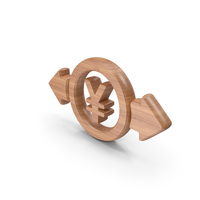 Currency Exchange Yen Symbol Wood PNG & PSD Images