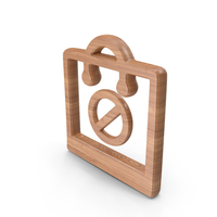 Wood No Shopping Bag Symbol PNG & PSD Images