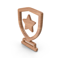 Star Trophy Symbol Wood PNG & PSD Images