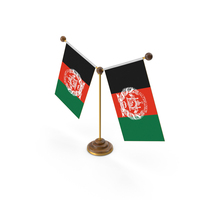 Afghanistan Country Y Shaped Double Table Flag Stand PNG & PSD Images