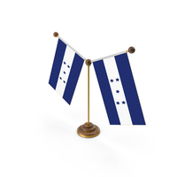 Honduras Country Y Shaped Double Table Flag Stand PNG & PSD Images