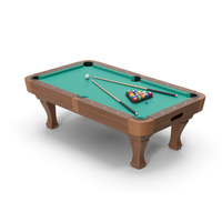 Billiard / Pool Table Set PNG & PSD Images