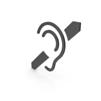 Accessibility, Hard Of Hearing Symbol PNG & PSD Images