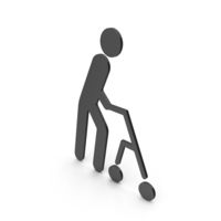 Accessibility, Limited Walking Capability Symbol PNG & PSD Images