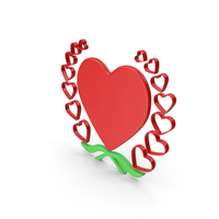 Green & Red Heart Symbol PNG & PSD Images