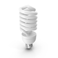Fluorescent Spiral Bulb PNG & PSD Images