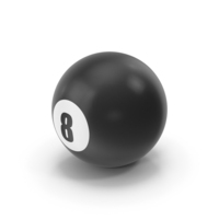 Pool / Snooker Ball 8 PNG & PSD Images