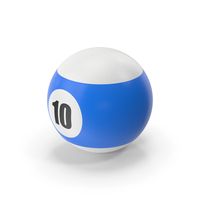 Pool / Snooker Ball 10 PNG & PSD Images