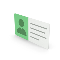 Green ID Card PNG & PSD Images