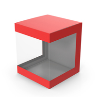 Red Toy Display Box PNG & PSD Images