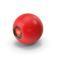 Red Magic Ball Answer No PNG & PSD Images