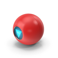 Red Magic Ball Answer Yes PNG & PSD Images
