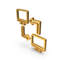 Computer Network Transfer Icon PNG & PSD Images