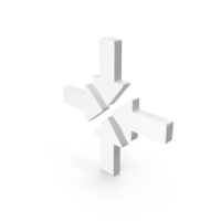 Four Directional Arrows Going Inside Symbol PNG & PSD Images