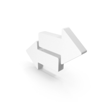 Opposite Directional Arrows Symbol PNG & PSD Images