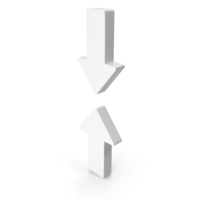 Up & Down Two Directional Arrows Symbol PNG & PSD Images