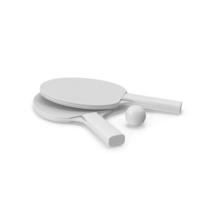 Monochrome Ping Pong Paddles PNG & PSD Images