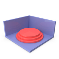 Pink Circular Podium With Blue Panel PNG & PSD Images
