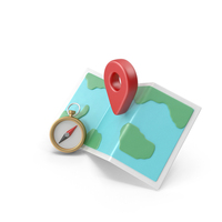 Travel Map Cartoon PNG & PSD Images