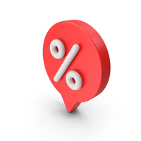 Percent Speech Bubble PNG & PSD Images