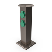 Garden Energy Column with 4 Socket PNG & PSD Images