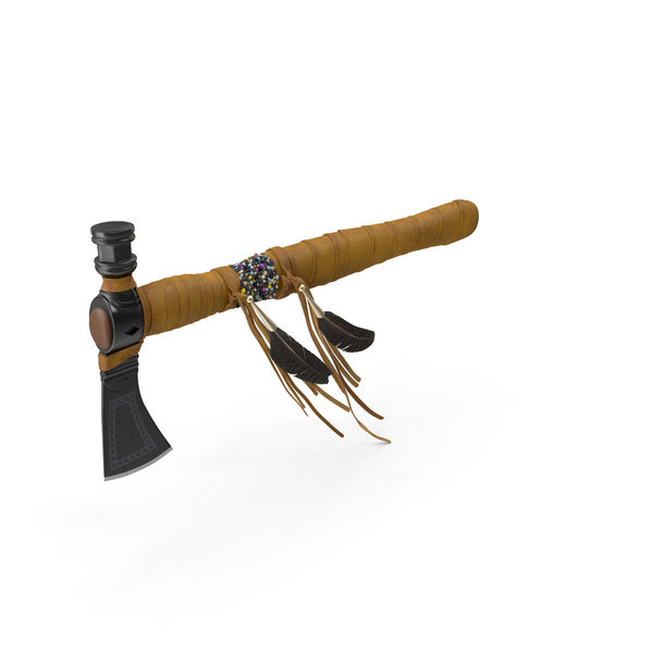 Native American Tomahawk Light Leather PNG & PSD Images