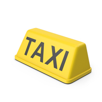 Yellow Taxi Rooftop Lamp PNG & PSD Images
