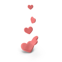 Flow Of Hearts PNG & PSD Images