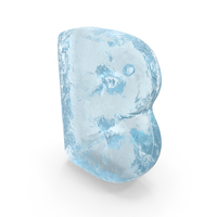 Ice Roman Alphabet B PNG & PSD Images