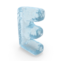 Ice Roman Alphabet E PNG & PSD Images