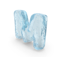 Ice Roman Alphabet M PNG & PSD Images