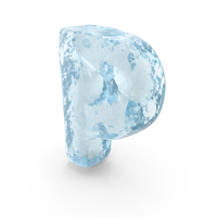 Ice Roman Alphabet P PNG & PSD Images