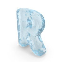 Ice Roman Alphabet R PNG & PSD Images