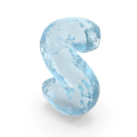 Ice Roman Alphabet S PNG & PSD Images