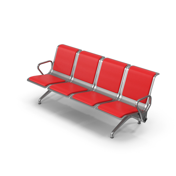 Metal Bench Four Seat PNG & PSD Images