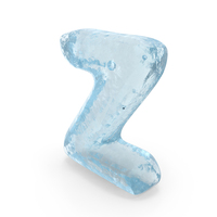 Ice Roman Alphabet Z PNG & PSD Images