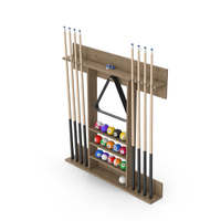 Billiard Cue Rack Set PNG & PSD Images